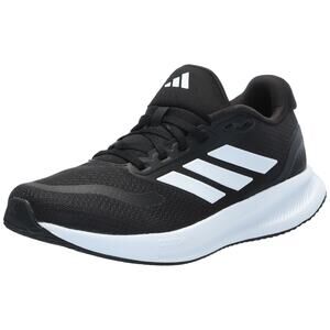 NWT adidas Women's Run Falcon 5 Sneaker, Black/White/Black, 9